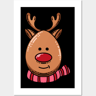 Cute Reindeer for Christmas Posters and Art